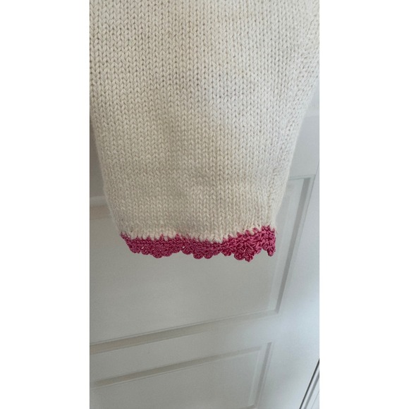 Vintage ALL POINTS Reference Point Easter Spring Embroidered Cardigan Sweater L - Picture 13 of 14